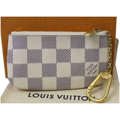 louis vuitton key pouch white